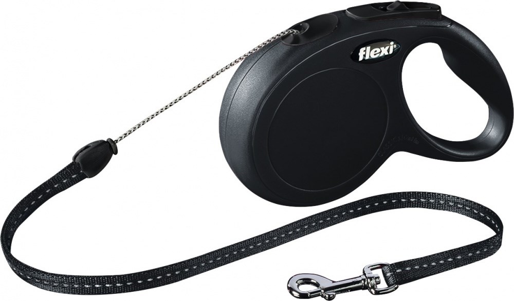 Flexi New CLASSIC 8 m Black Dog Retractable lead Image 1
