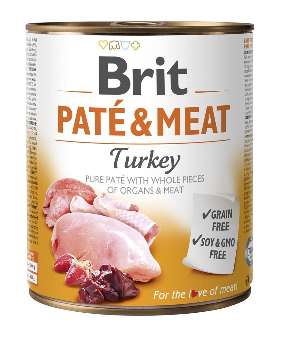 BRIT Paté & Meat with Turkey - 800g Image 1
