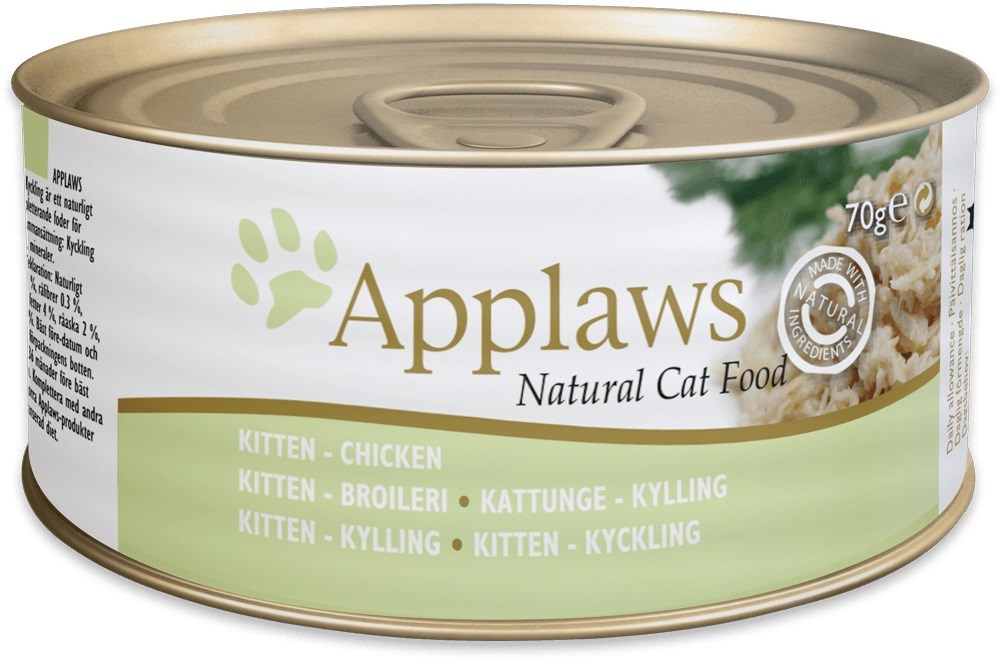 APPLAWS Natural Cat Food Kitten Chicken - wet cat food - 70g Image 1