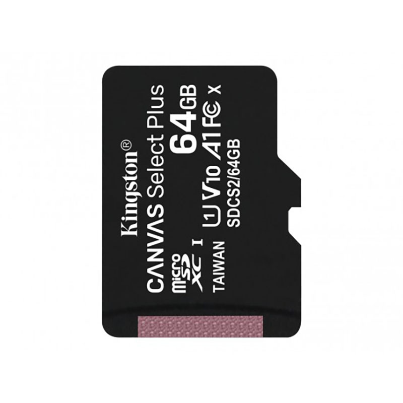 Kingston Canvas Select Plus microSDXC - 64GB A1 Class UHS-I U1 V10 100 MB/s memory card Image 1