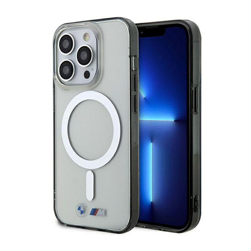 BMW Silver Ring MagSafe - Case for iPhone 14 Pro (Transparent) Image 1