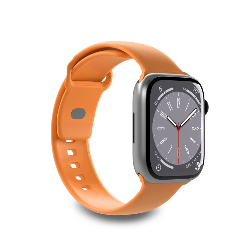 PURO ICON - Elastic strap for Apple Watch 38/40/41 mm (S/M & M/L) (Apricot) Image 1