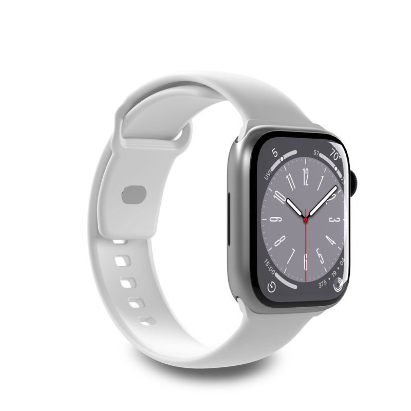 PURO ICON - Elastic strap for Apple Watch 42/44/45/49 mm (S/M & M/L) (White) Image 1