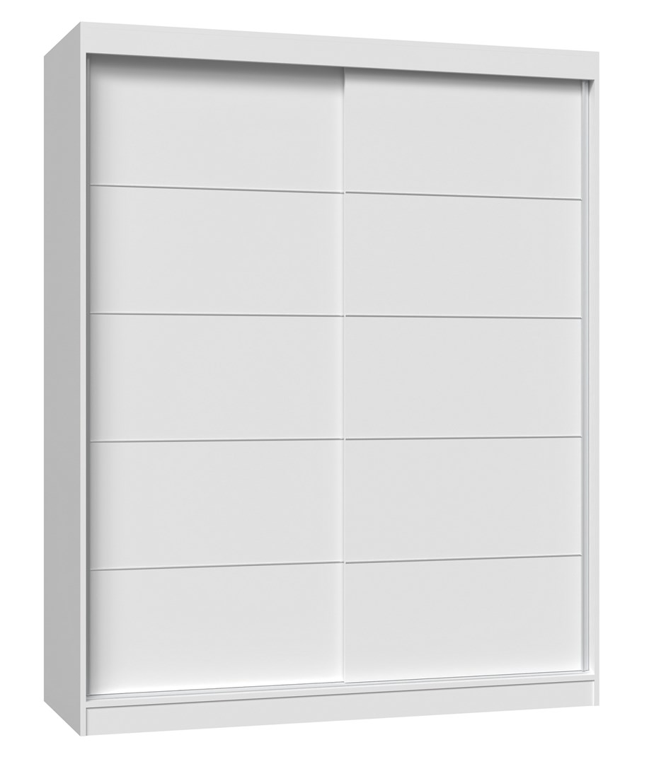 Topeshop IGA 160 BIEL C KPL bedroom wardrobe/closet 7 shelves 2 door(s) White Image 1
