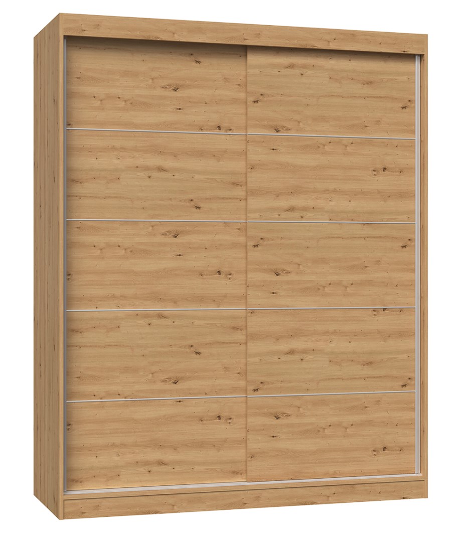 Topeshop IGA 160 ART C KPL bedroom wardrobe/closet 7 shelves 2 door(s) Oak Image 1