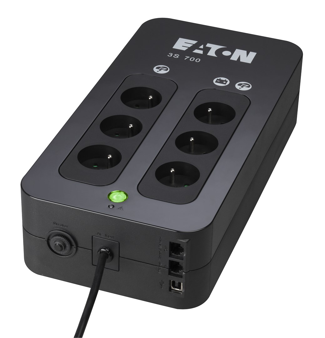 Eaton 3S 700 FR 0.7 kVA 420 W 6 AC outlet(s) Image 1