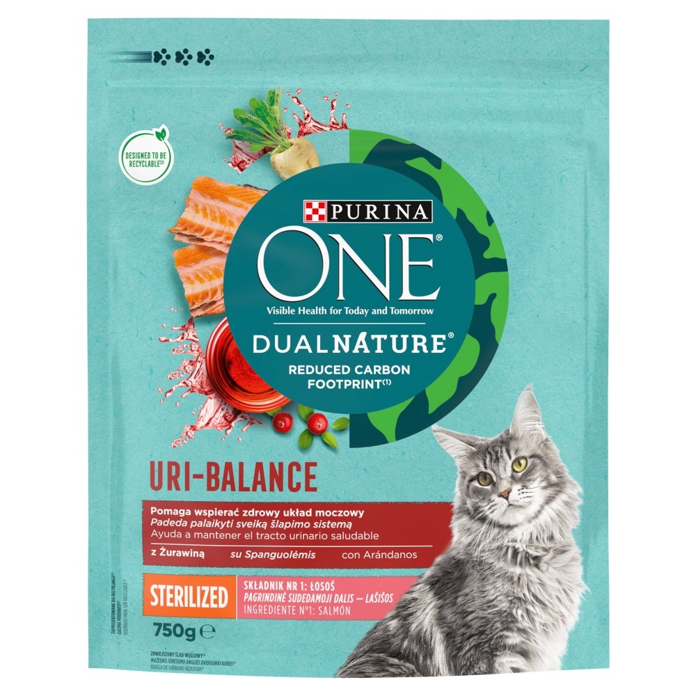 PURINA Dual Nature Uri-Balance Sterilized - dry cat food - 750 g Image 1