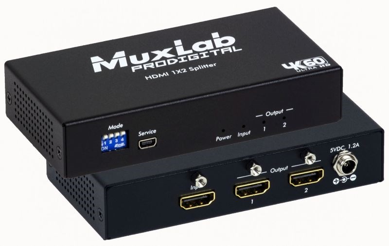 MUXLAB Splitter HDMI 1x2, 4K/60Hz Image 1