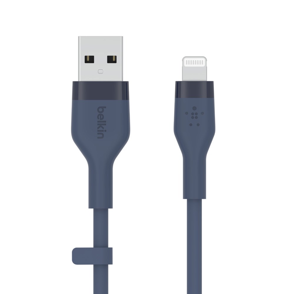 Belkin Cbl Siicone USB-A LTG 2M bleu Blue Image 1