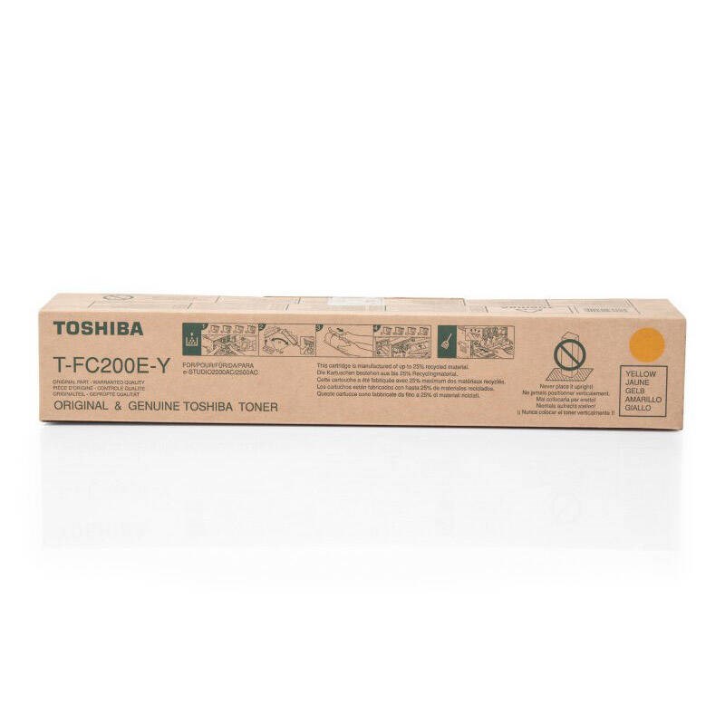 Toshiba Toner T-FC200E-Y cartridge 1 pc(s) Original Yellow Image 1