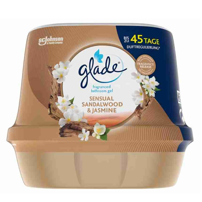 Glade Sensual Sandawood And Jasmine Odour Absorbing Bathroom Air Freshener 2 Units Image 1
