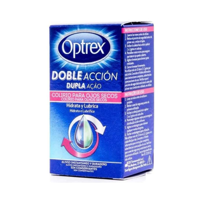Optrex Doble Acción Dry Eyes Eyedrops 10ml Image 1