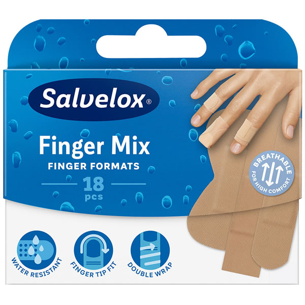 Salvelox Finger Mix Plasters 18 Units Image 1