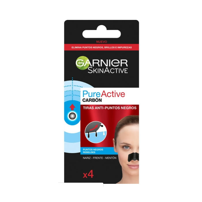 Garnier PureActive Anti-Blackheads Strip x4 Image 1