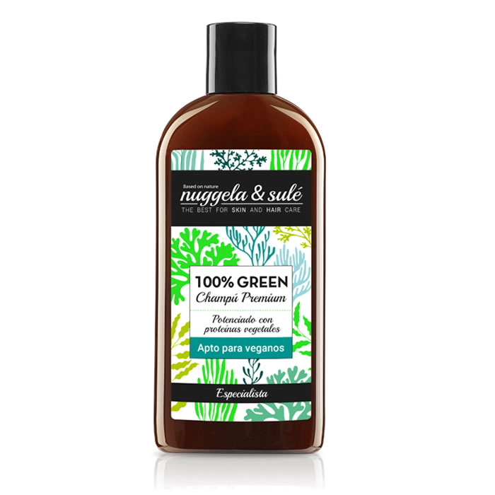 Nuggela & Sulé 100% Green Shampoo Suitable Vegans 250ml Image 1