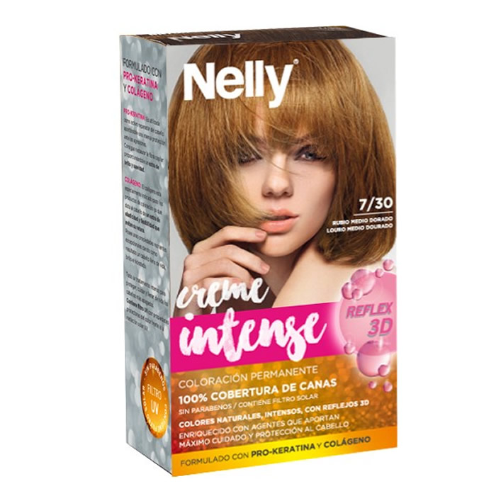 Nelly Creme Intense Tint 7/30 Medium Golden Blonde Image 1