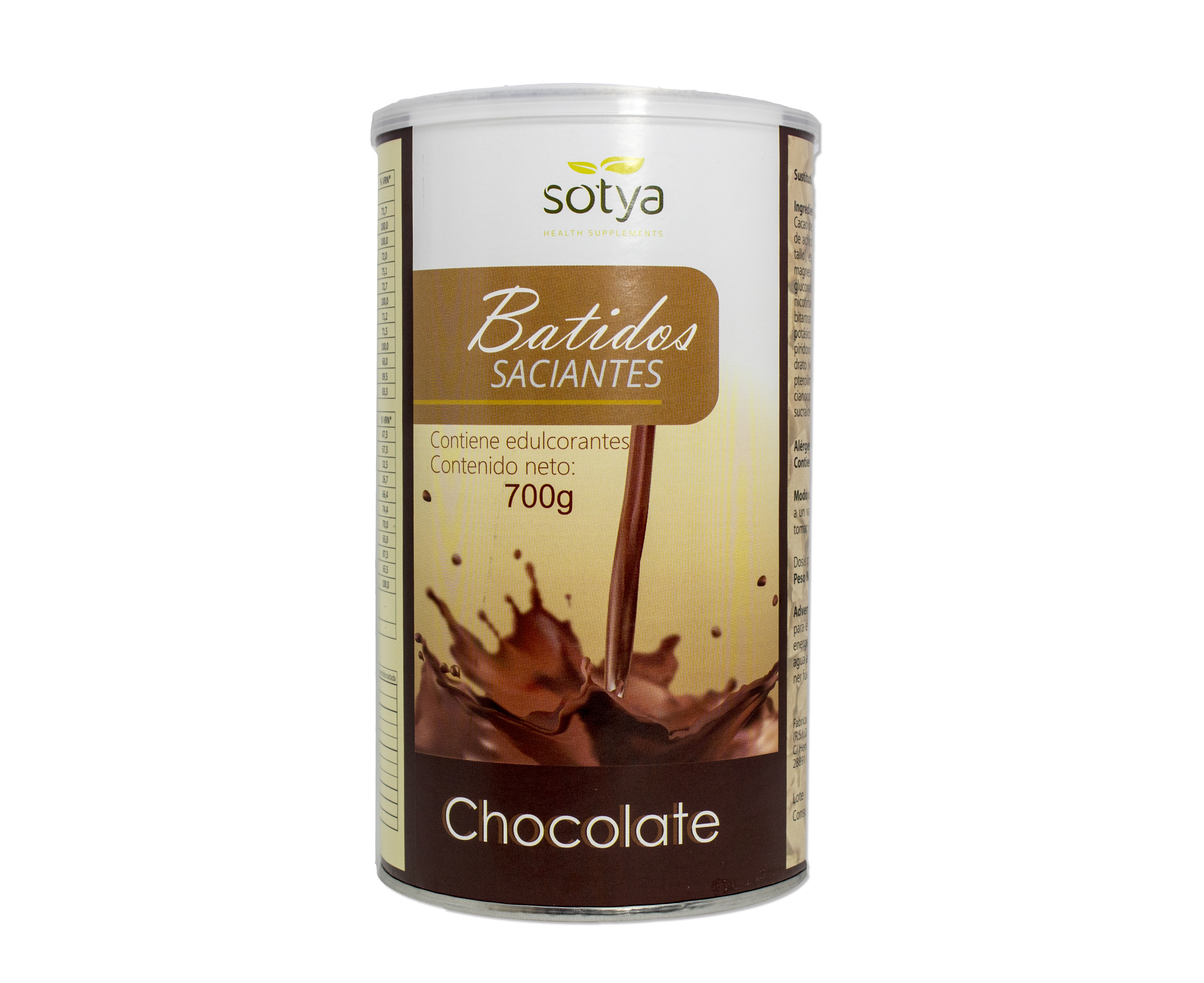 Sotya Batido Saciante Chocolate 700 Gramos Image 1