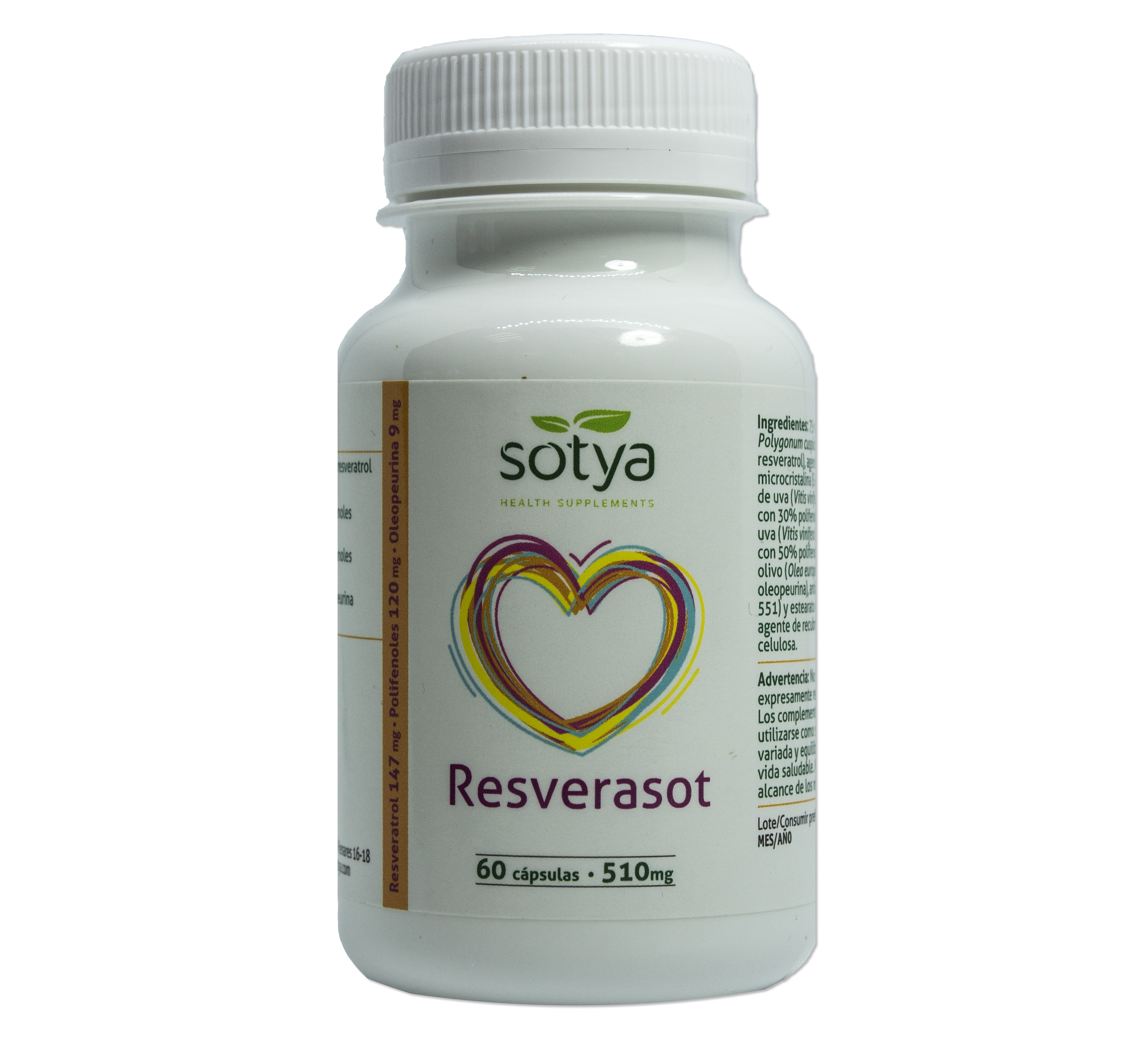 Sotya Resverasot 510 Mg 60 Caps Image 1