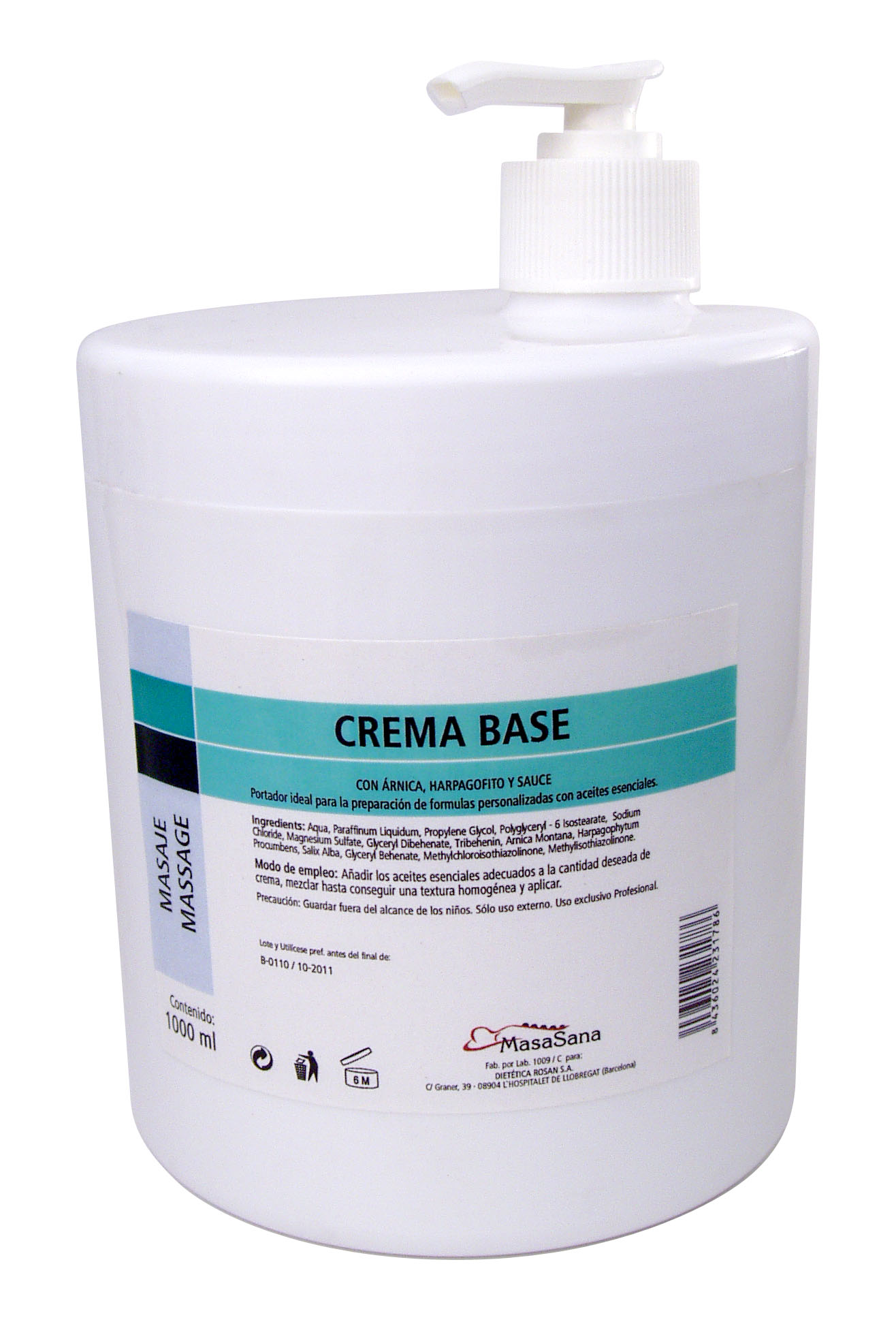 Herdibel Crema Base Masaje 1 Kg Image 1