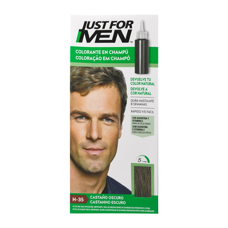 Just For men Dark Brown Colouring Shampoo  Image 1