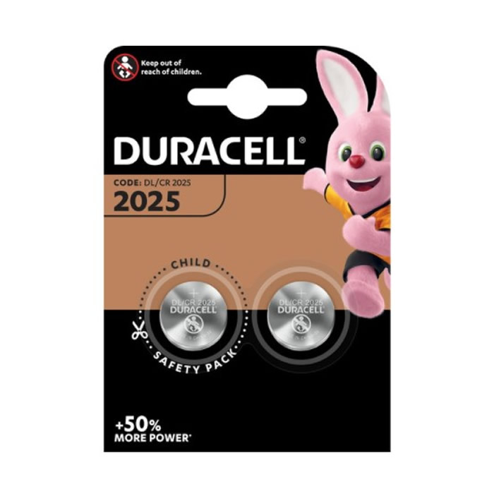 Duracell Lithium Button Battery 3V 2025 DL/CR2025 2 Units Image 1