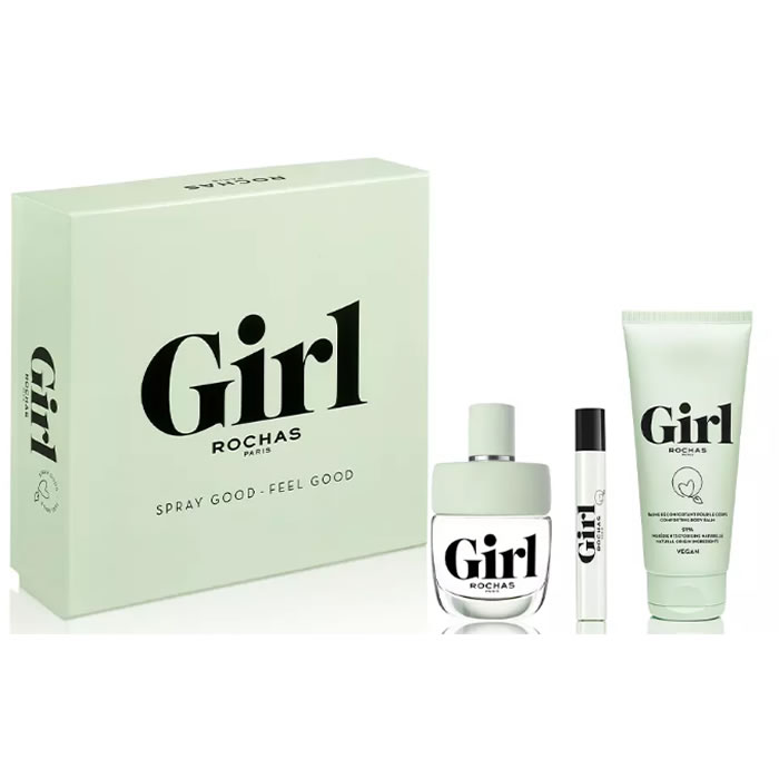 Rochas Girl Eau De Toilette Spray 100ml Set 3 Pieces Image 1