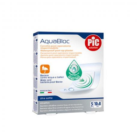 Pic Aquabloc Post Op Antibacterial Sterile Dressing 10 X 8 Cm 5 Image 1