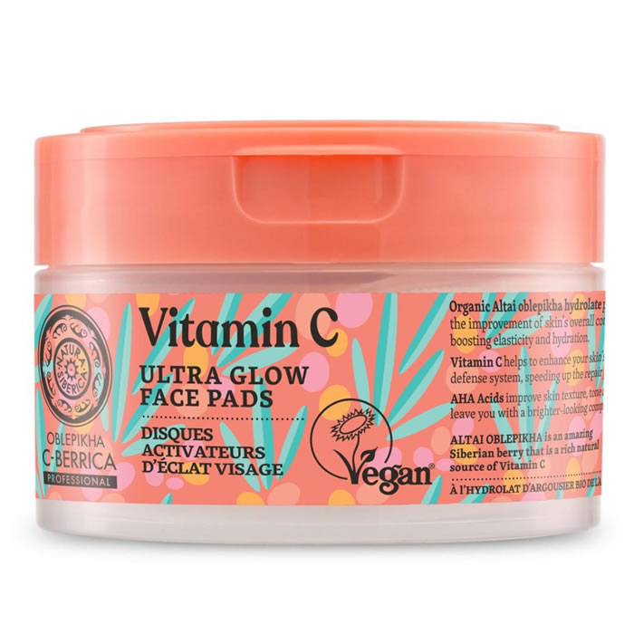 Natura Siberica Ultra Glow Face Pads 35g Image 1