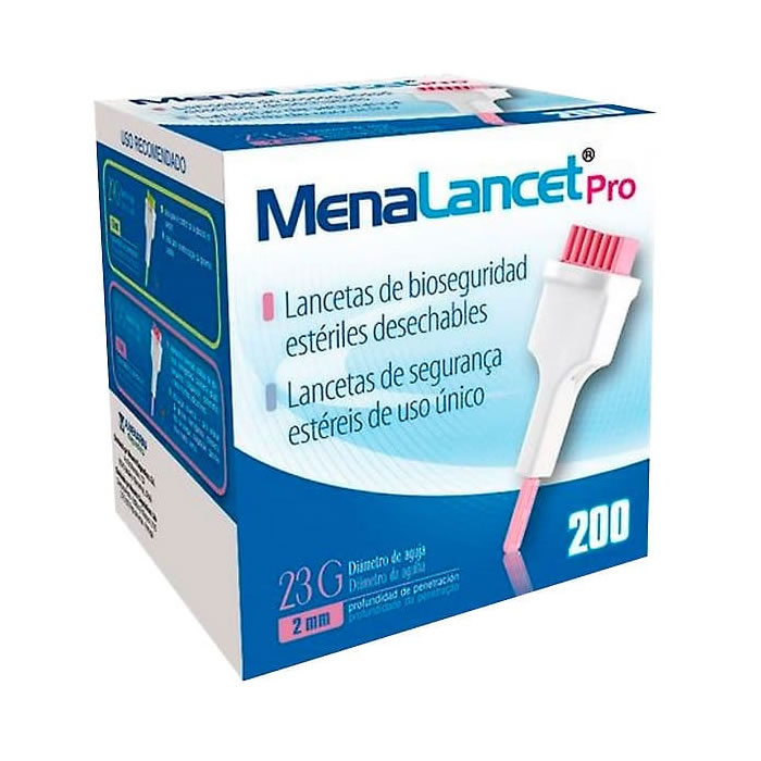 Menarini Menalancet Pro 23g 200 Lancets Image 1