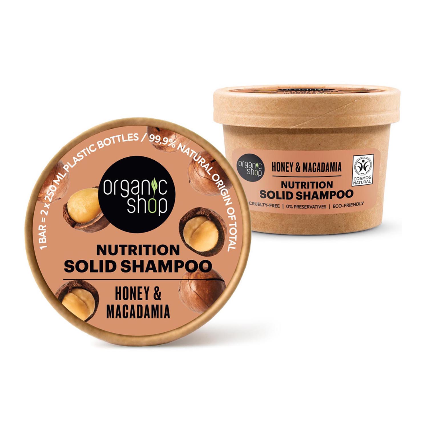 Organic Shop Honey Champu Solido Nutrition 60g Image 1