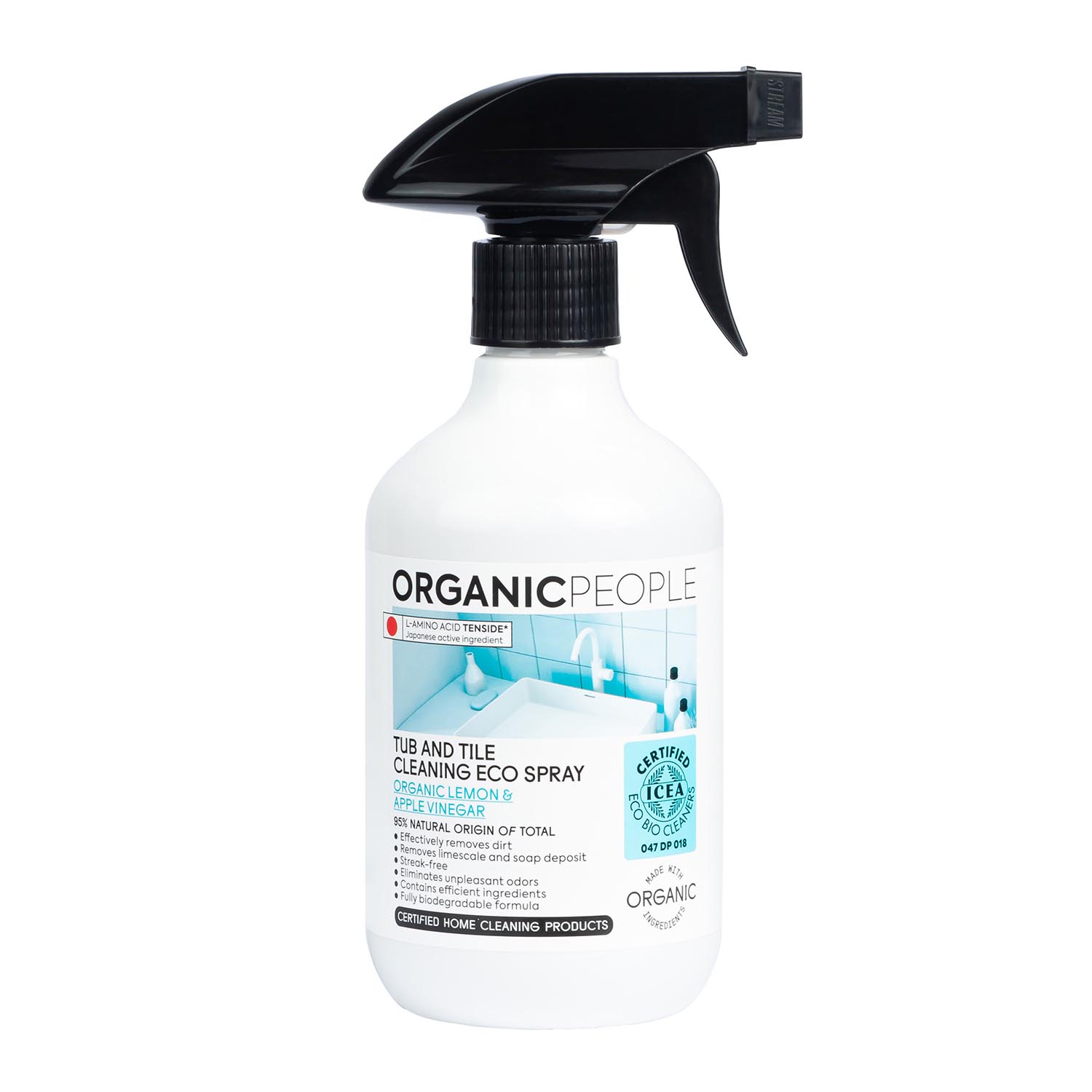 Organic People Tub and Tittle Cleaning Eco Spray 200ml Image 1