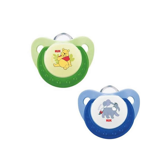 Nuk Winnie The Pooh Soother Latex Size 1 0-6 Months 2 Units Image 1