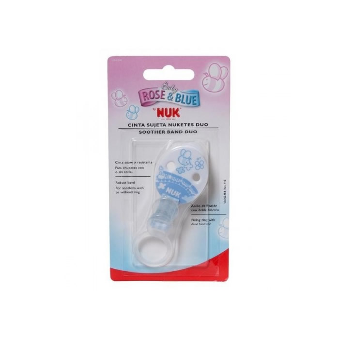 Nuk Soother Band Blue +0 Months Image 1