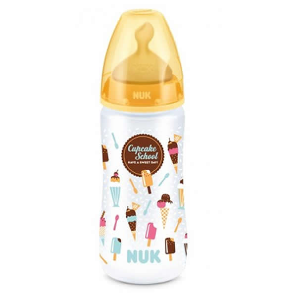 Nuk Baby Bottle Cupcake School Tetin Latex T2 6-18 Months 300ml Image 1