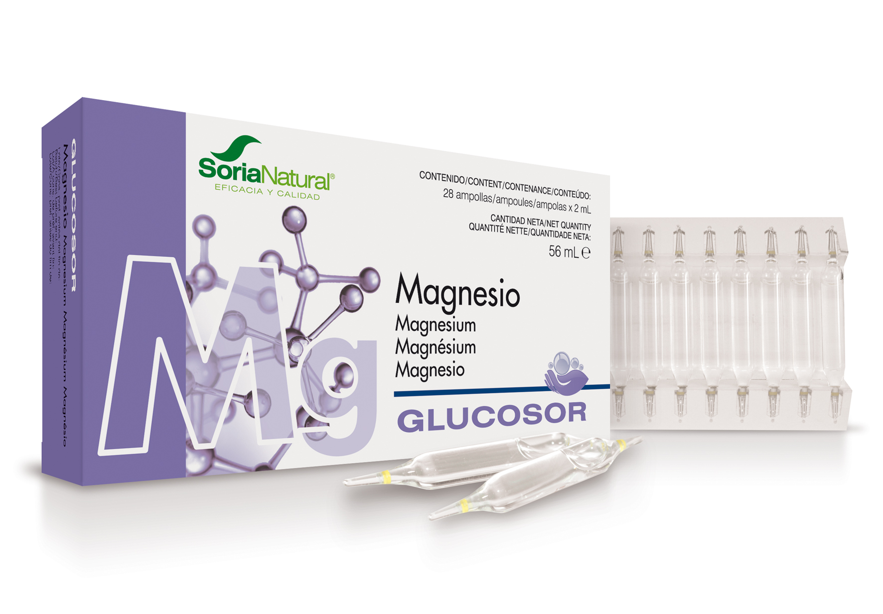 Soria Glucosor Magnesio 28 Viales X 2ml Image 1