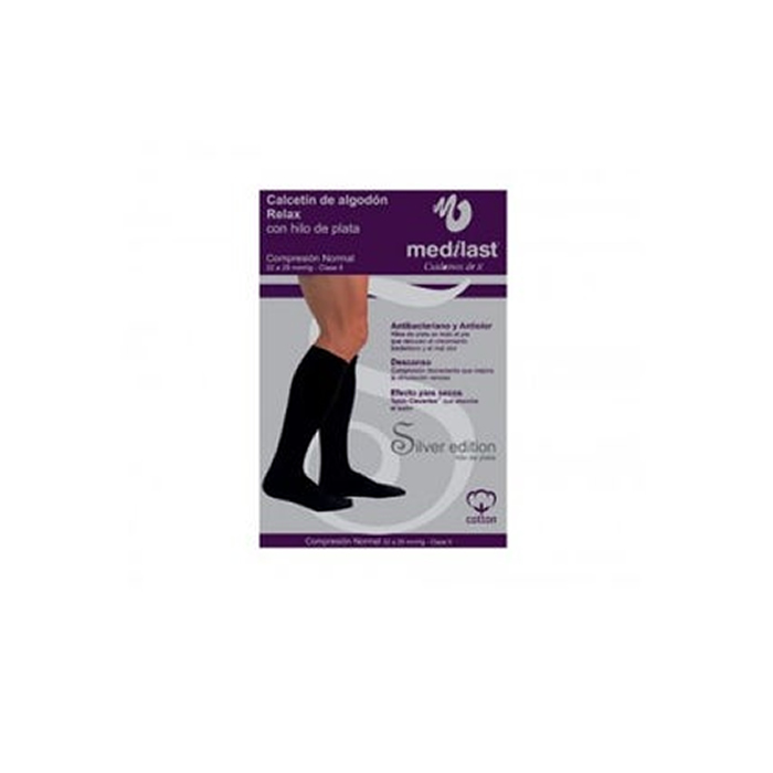 Medilast Relax Socks Cotton Cn Silver Xl Image 1