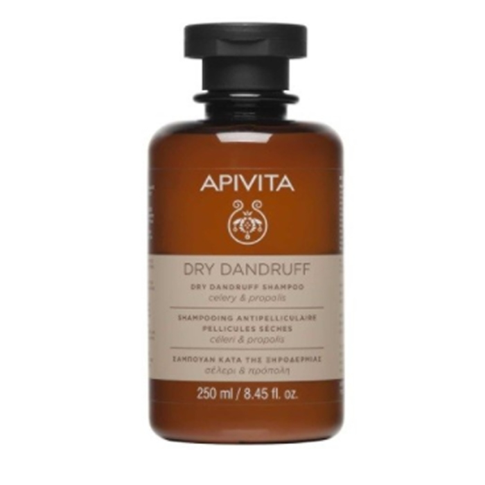 Apivita Anti Dry Dandruff Shampoo With White Willow And Propolis 250ml Image 1