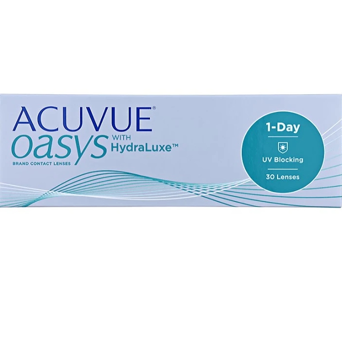Acuvue Oasys Hydraluxe Daily Replacement Contact Lenses -3.75 BC/8.5 30 Units Image 1