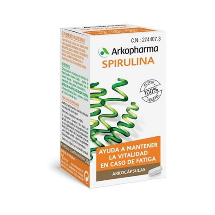 Arkocapsulas Spirulina 48 Capsules Image 1