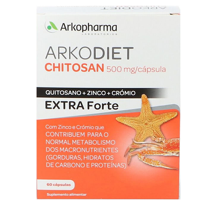 Arkodiet Chitosan Extraforte 500mg/capsule 60 Capsules Image 1