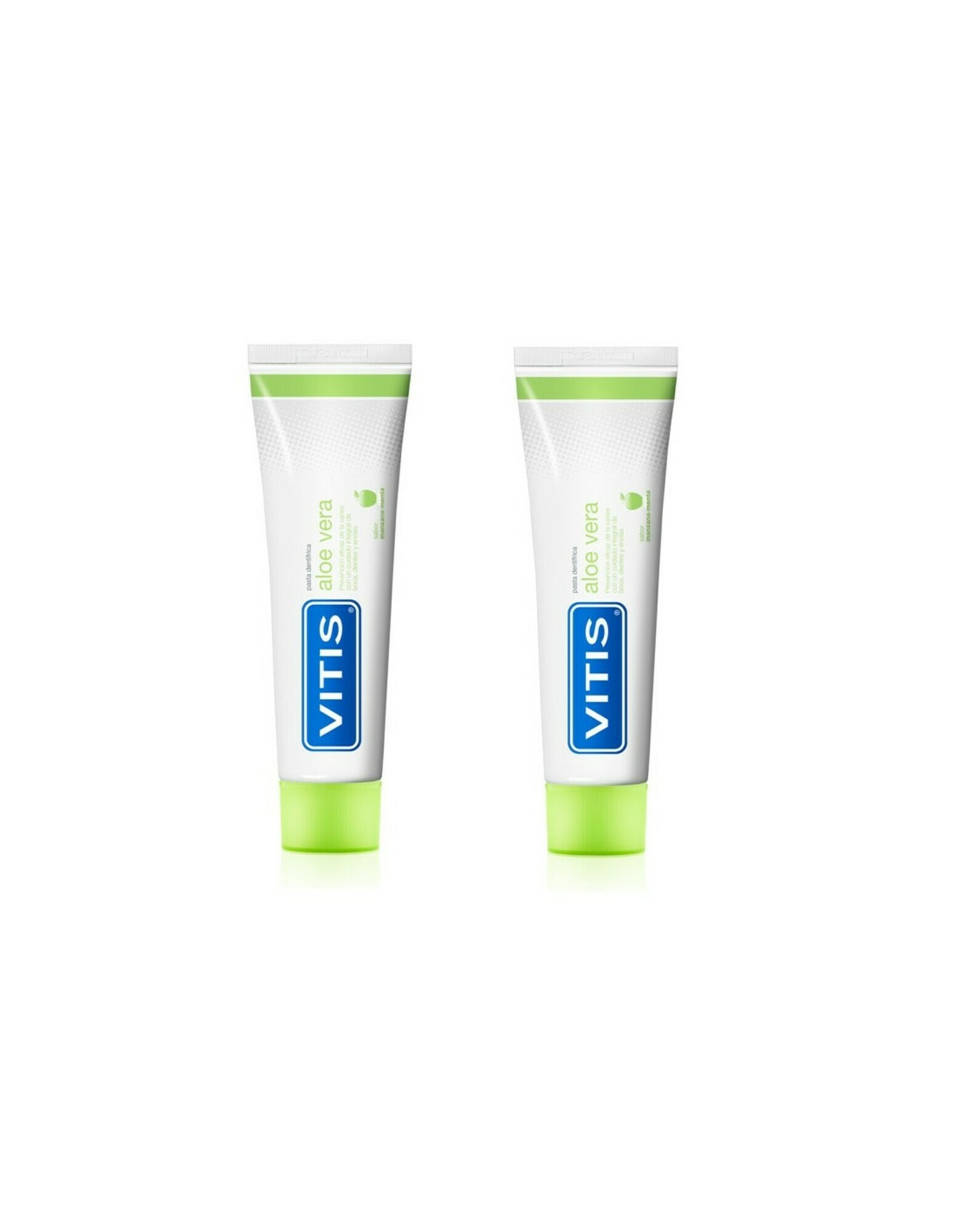 Vitis Duplo Aloe Vera Toothpaste Apple Flavor  2X150ml +75ml Free Image 1