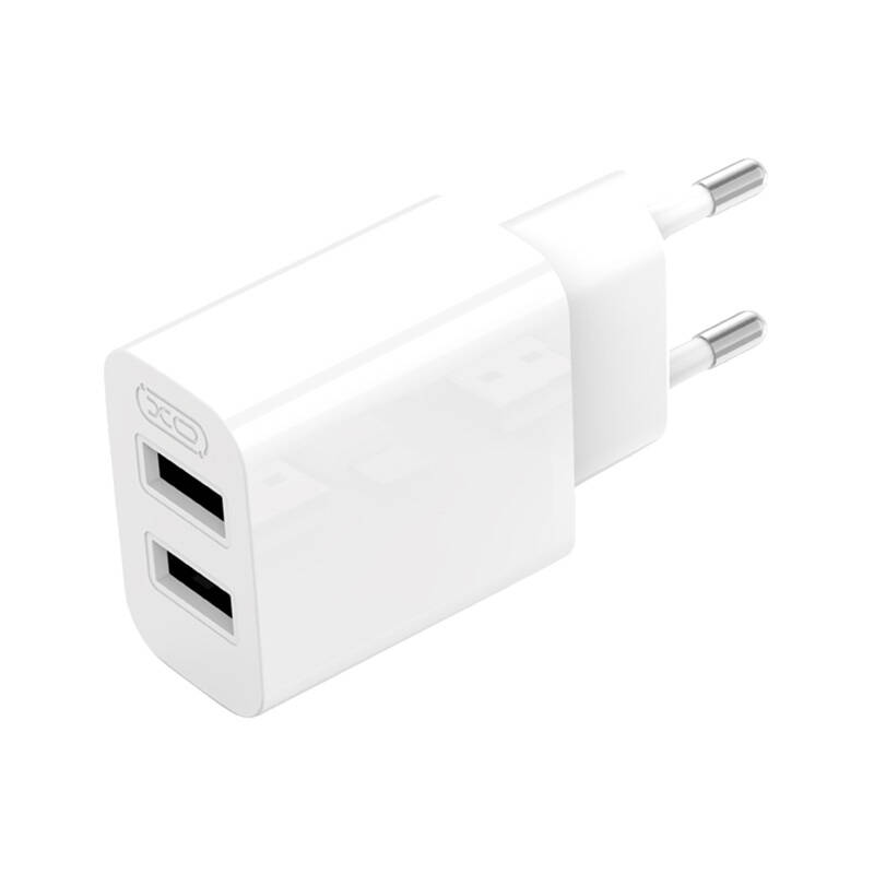 XO Φορτιστής L109 2xUSB-A με Καλώδιο USB-C, 2.4A (Λευκό) Image 1