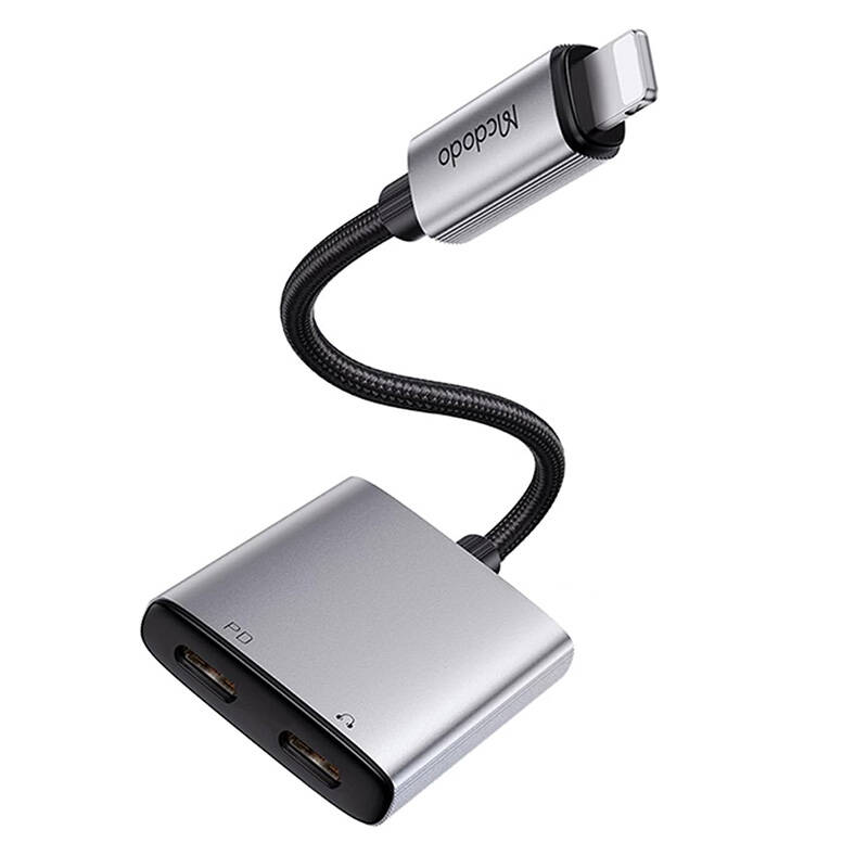 2in1 Audio Adapter Mcdodo CA-5560 2in1 Lightning to 2x Lightning Image 1