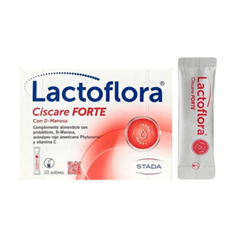 Lactoflora Ciscare Forte 10 Sachets with D-Mannose and Probiotics Image 1