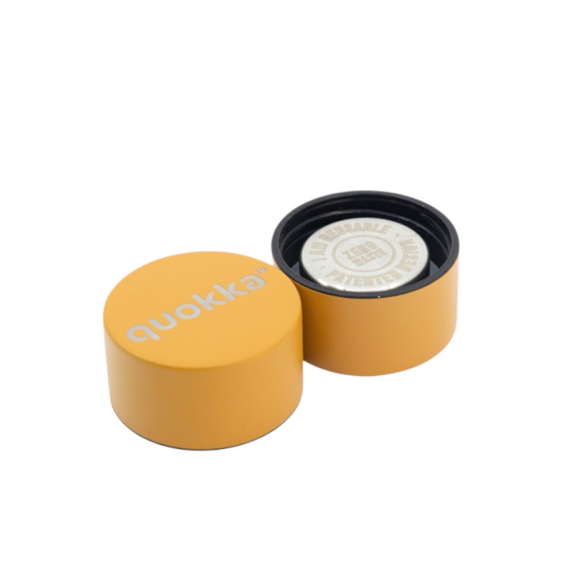 Quokka Solid With Strap - Stainless Steel Thermal Bottle 630 ml with Strap (Mustard) Image 4