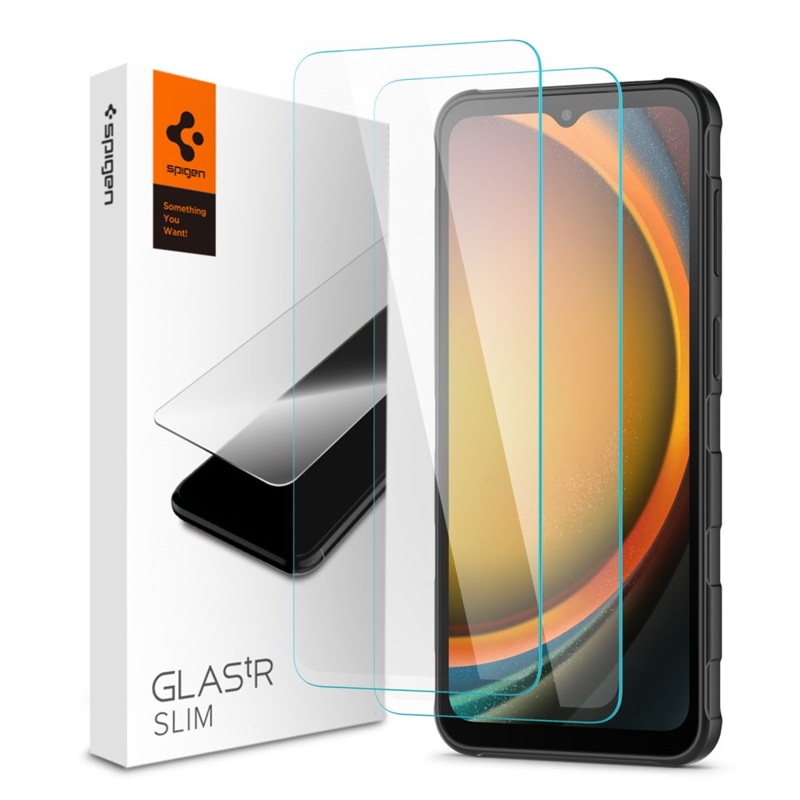 Spigen Glas.TR Slim 2-Pack - Tempered Glass for Samsung Galaxy XCover 7 / 7 Pro (2 pieces) Image 1