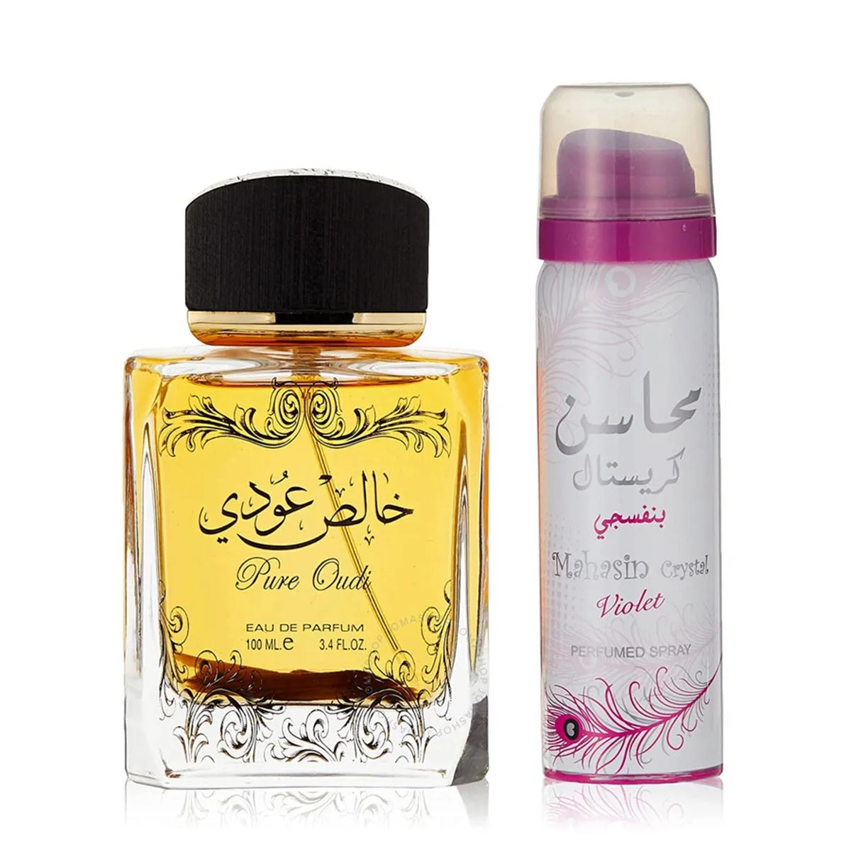 Lattafa Pure Oudi Eau De Parfum 100ml Spray Desodorante 50ml Spray Image 1
