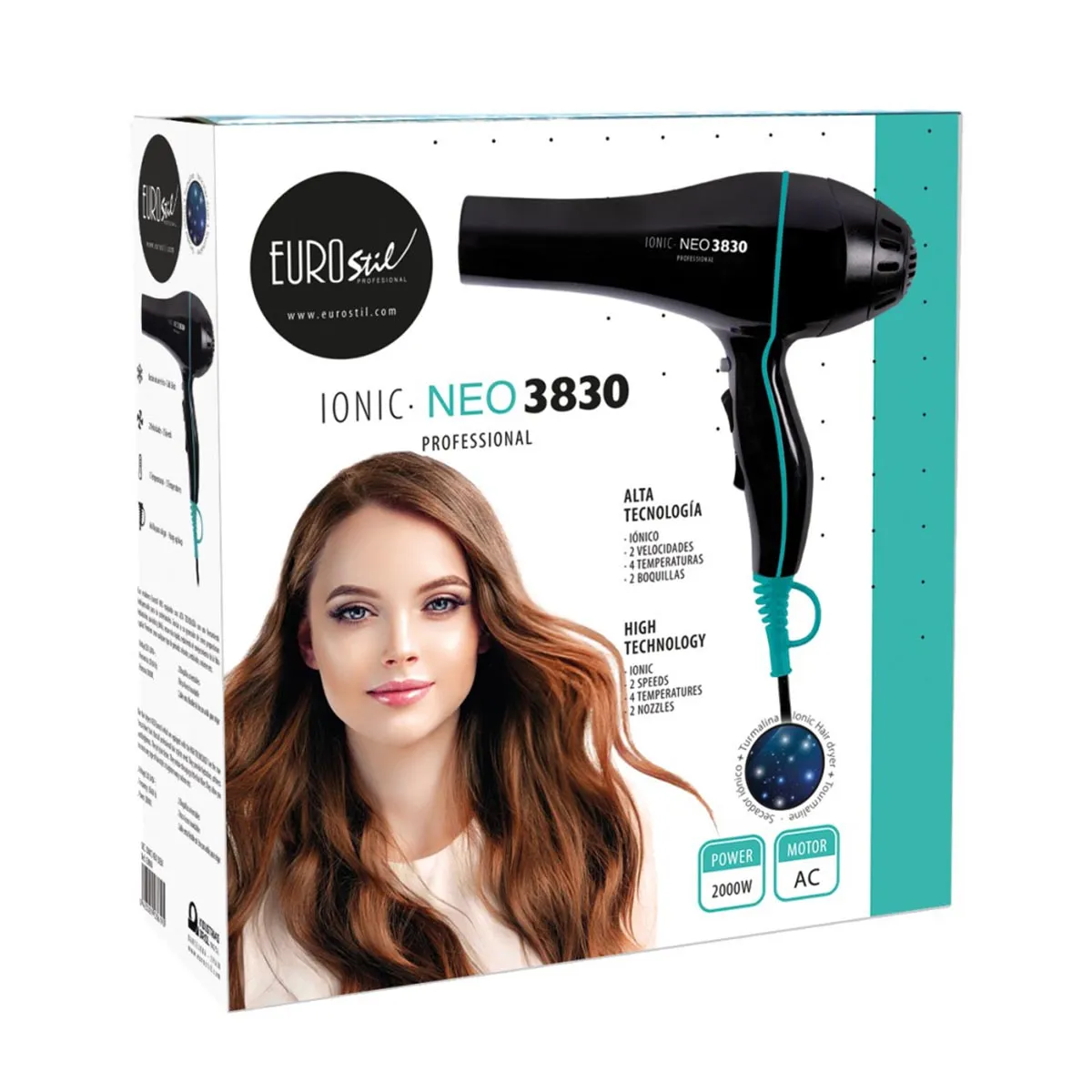 Eurostil Ionic Neo 3830 Profesional Secador Con Turmalina 2000w 1un Image 1