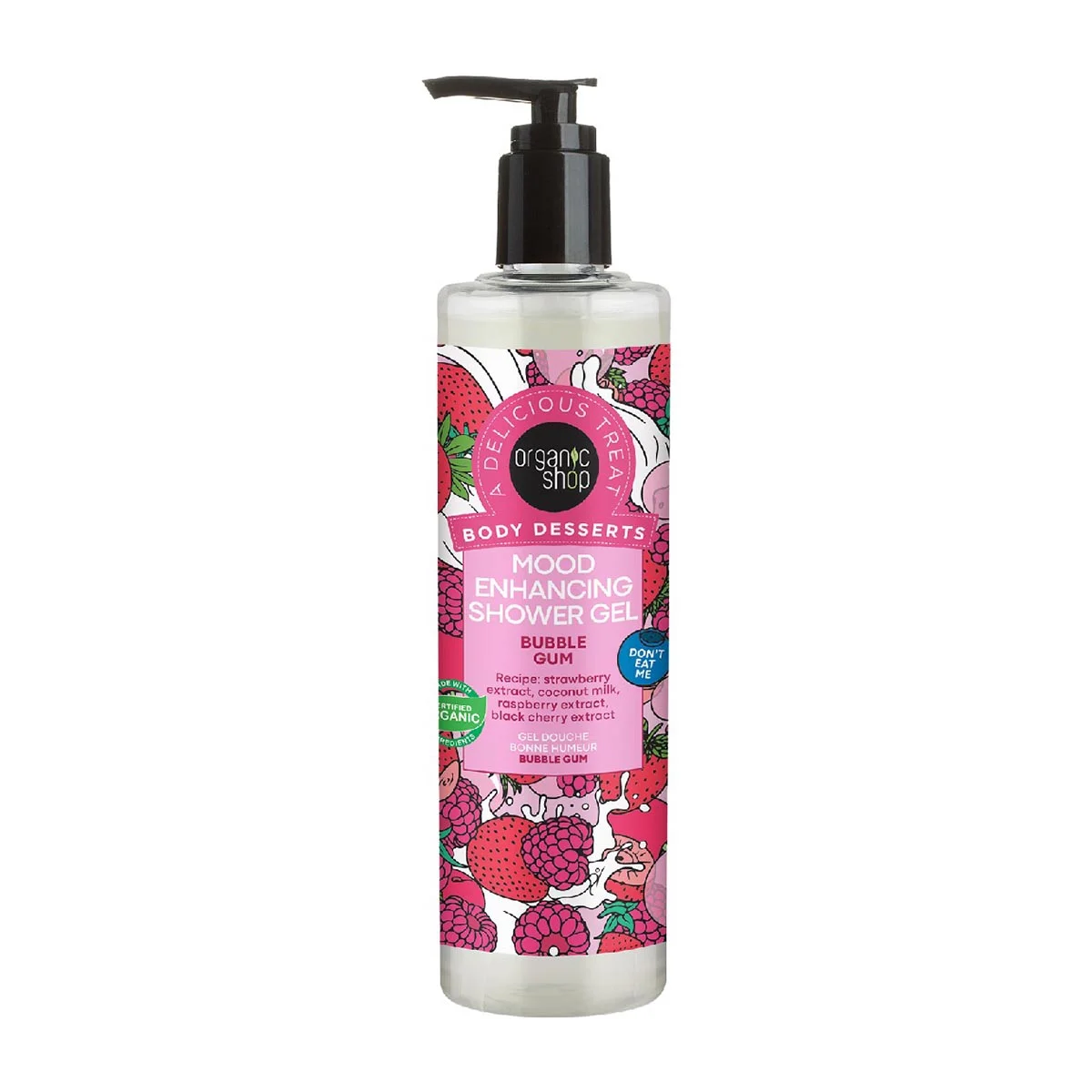 Organic Shop Body Desserts Bubblegum Mood Enhancing Gel De Baño 280ml Image 1