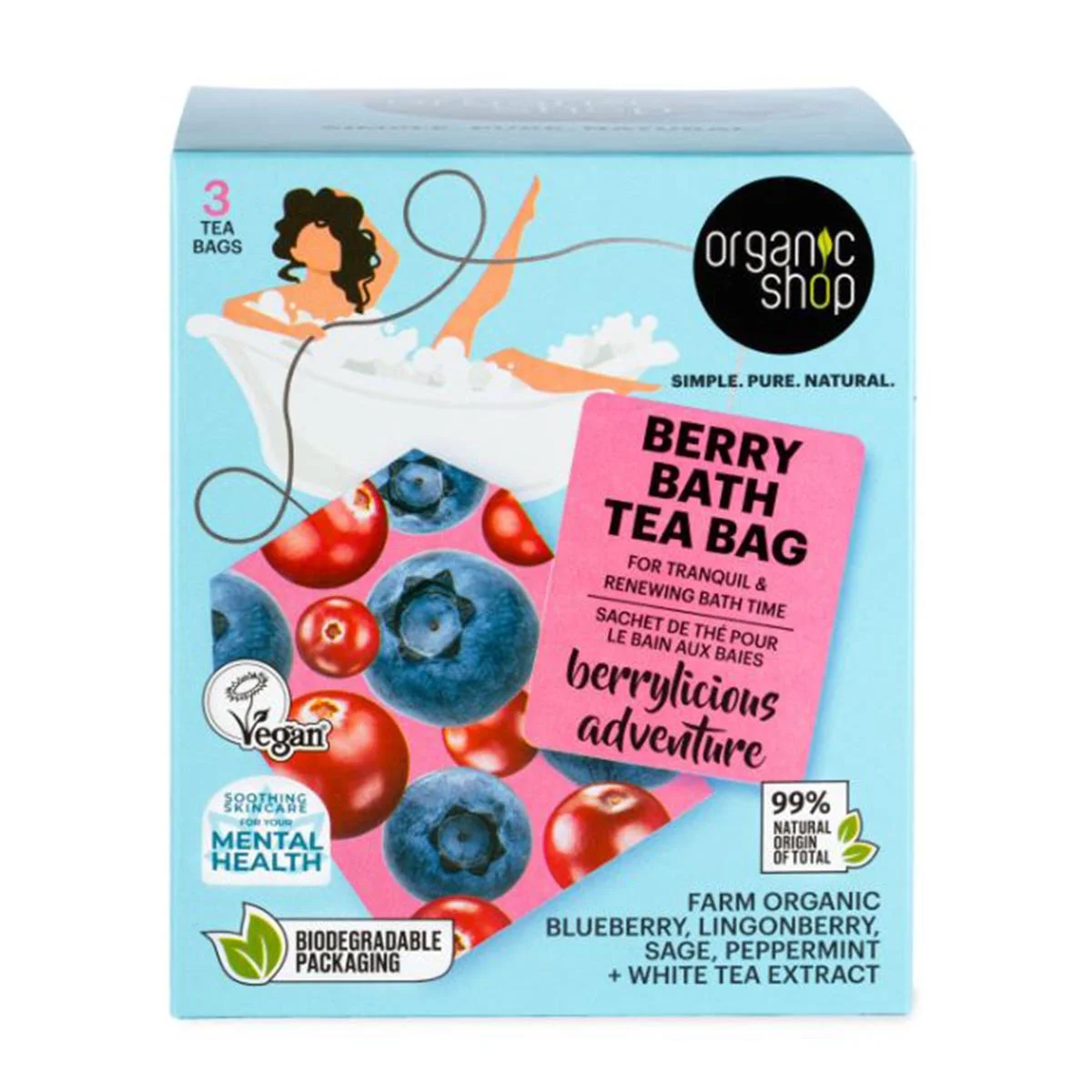 Organic Shop Berry Bath Bolsitas De Te Pack 280un Image 1